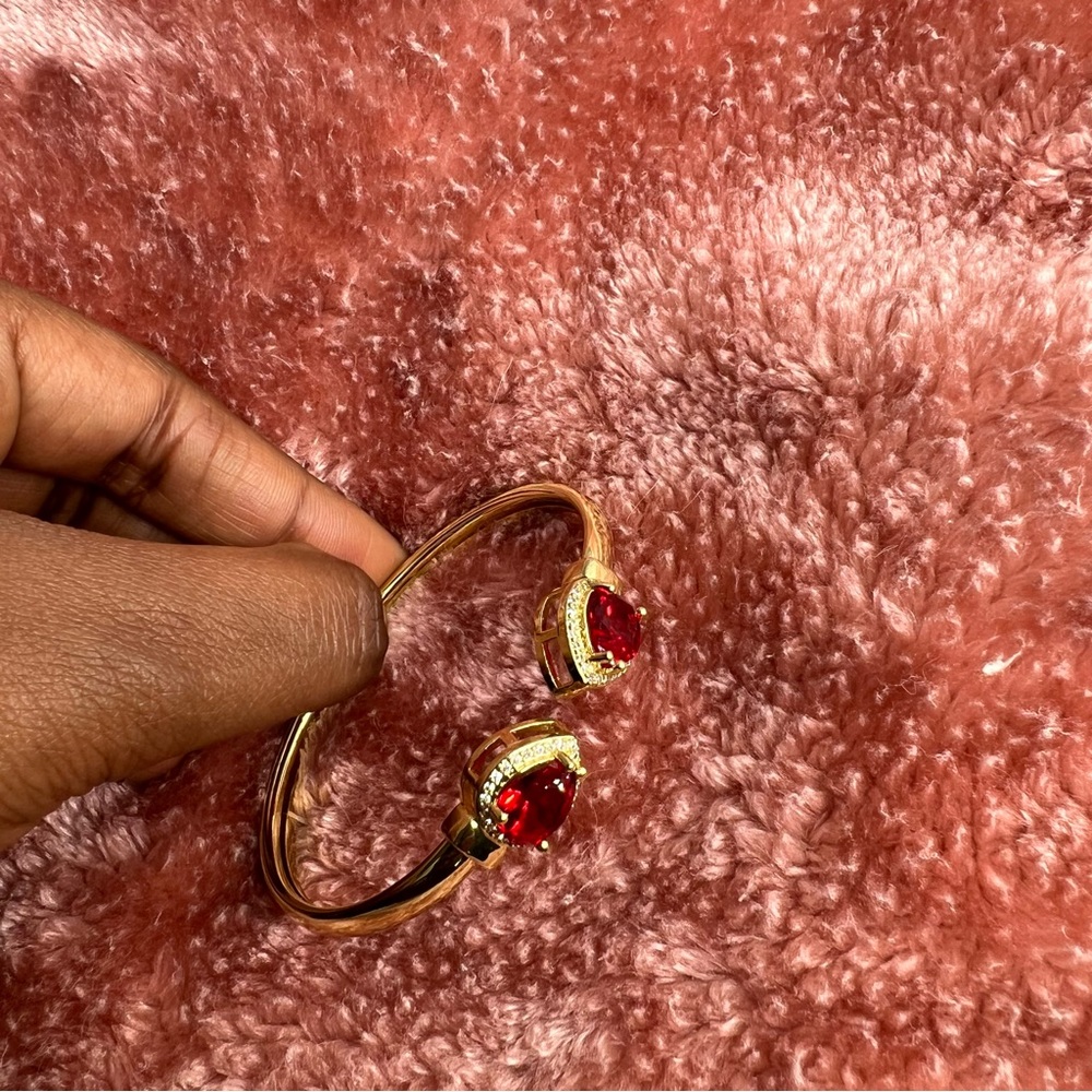 Gold plated bangle bracelet